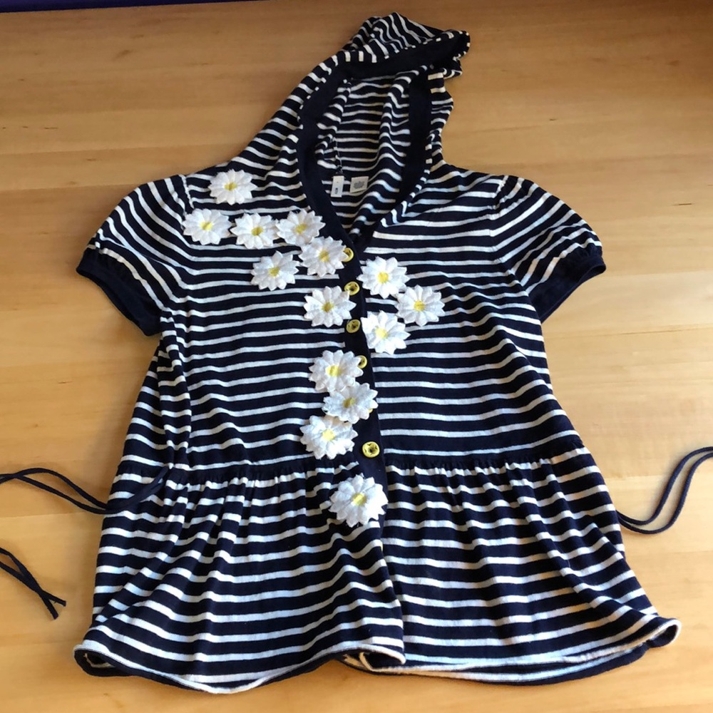 Anthropologie Top - Hooded with Side Ties